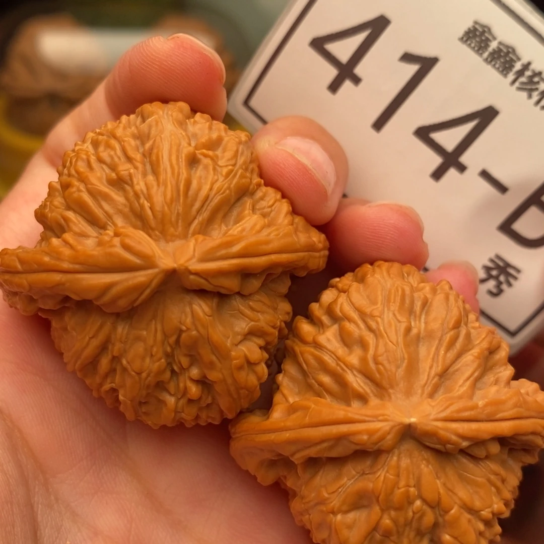 把件文玩核桃白狮41……
