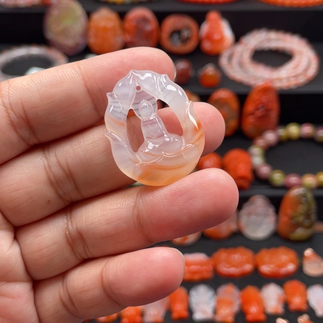 南红玛瑙未镶嵌冰飘悟道