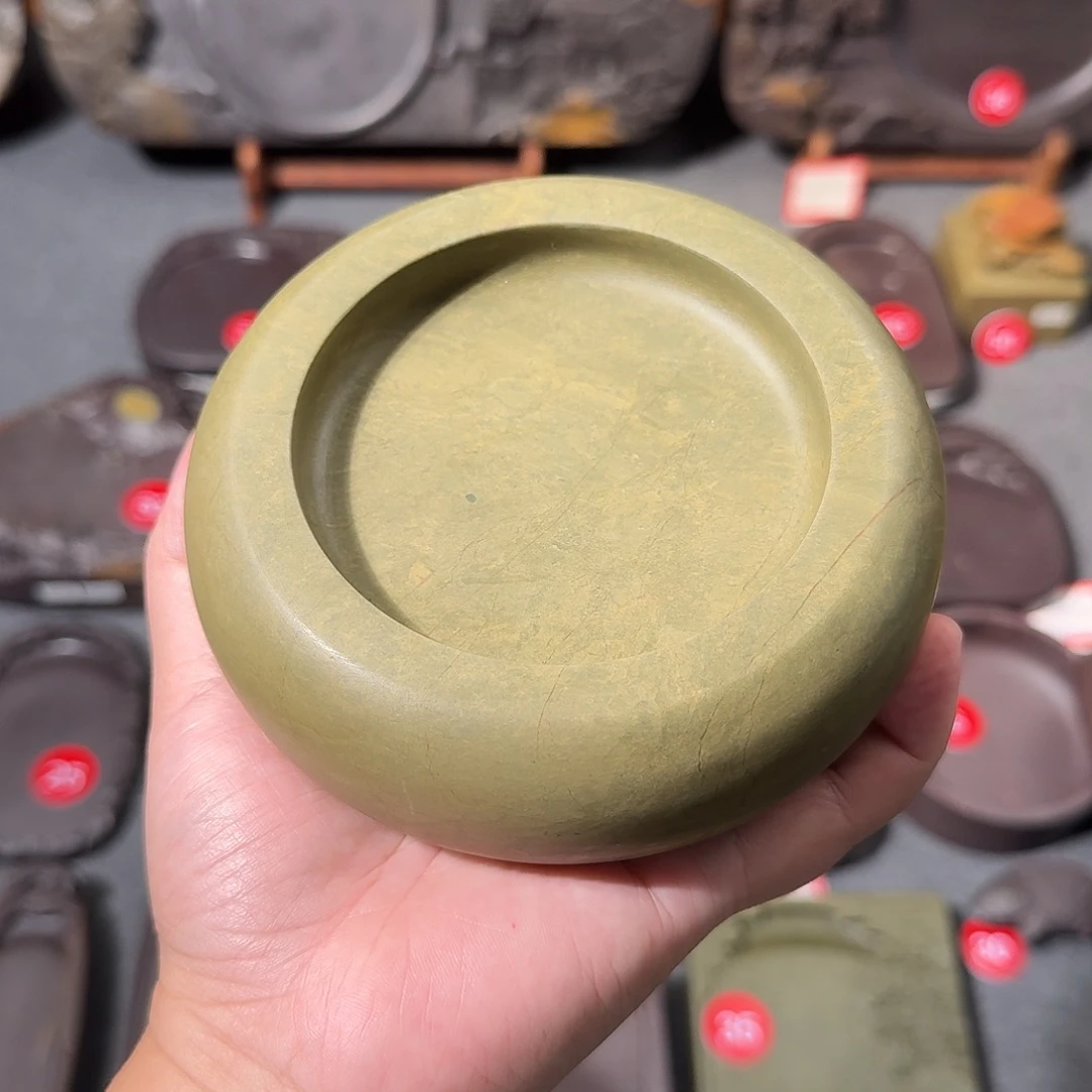 黑***蛇端砚砚台天然原石广东肇庆