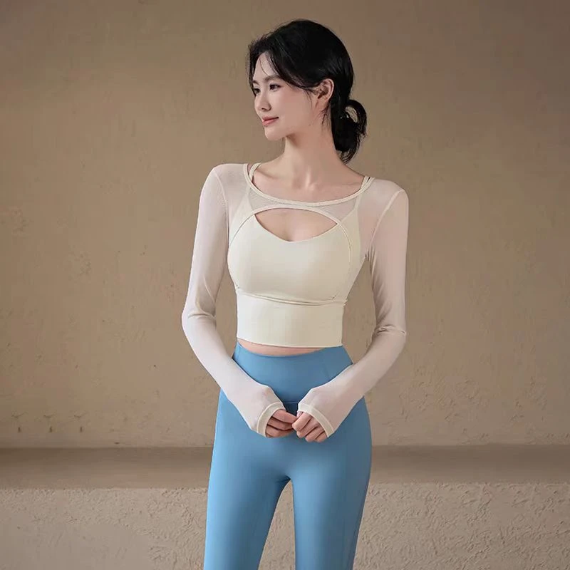 念【101-149】瑜伽服女2024新款长袖修身运动跑步训练普拉提健身