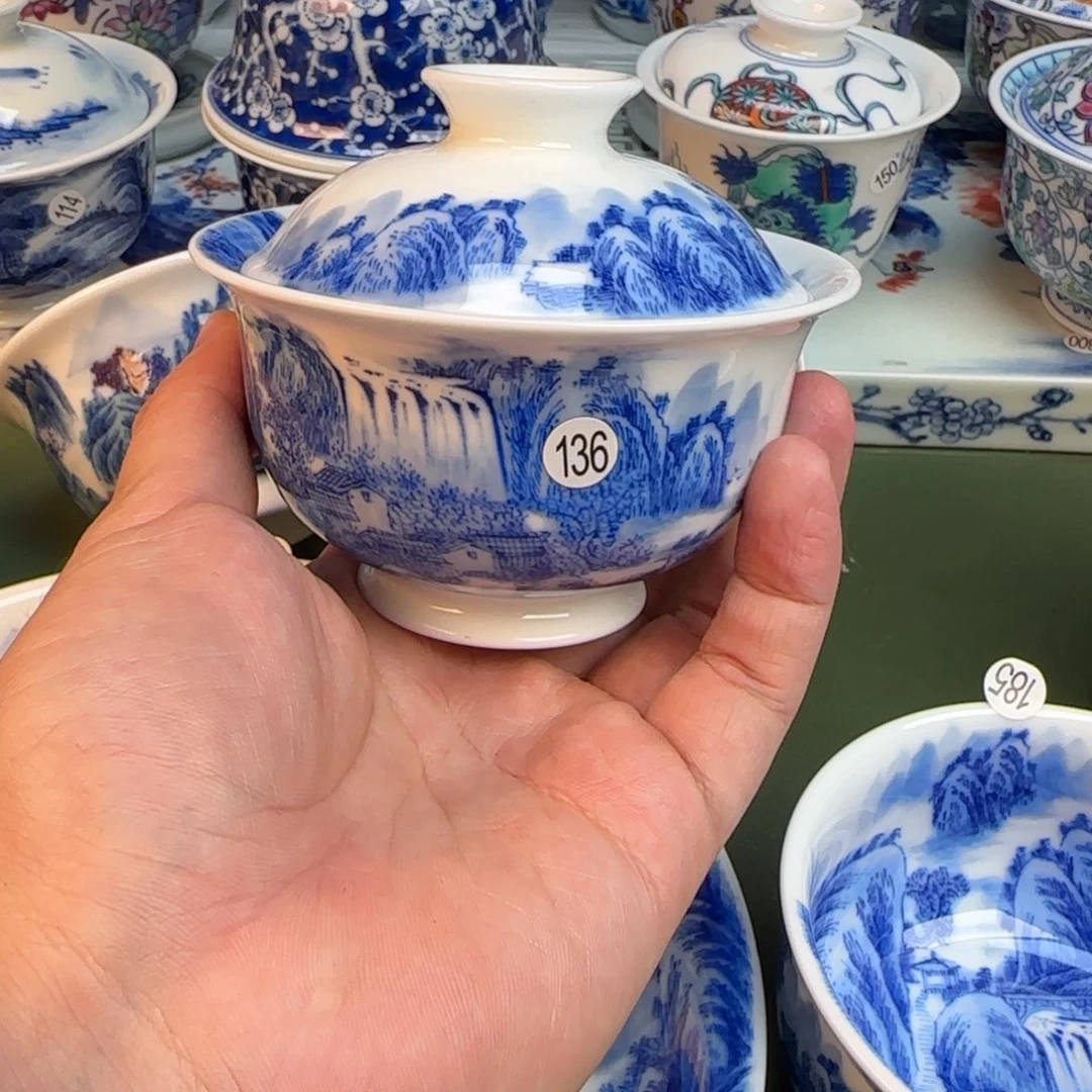 彦祖纯手工手绘茶具136