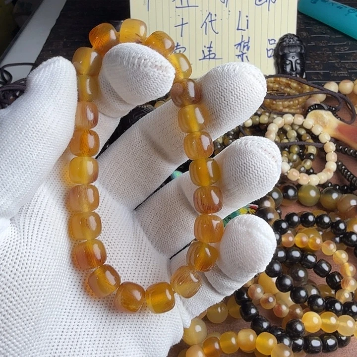 大***主木质类驴蹄子纯蜜手串血丝料