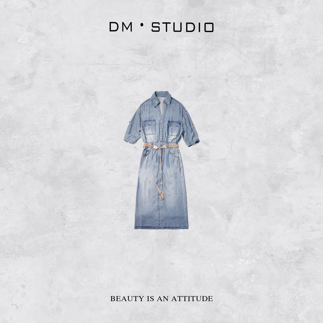 DEDM•STUDIO/精致小众设计高级感气质长款连衣裙2504LYQ/59919