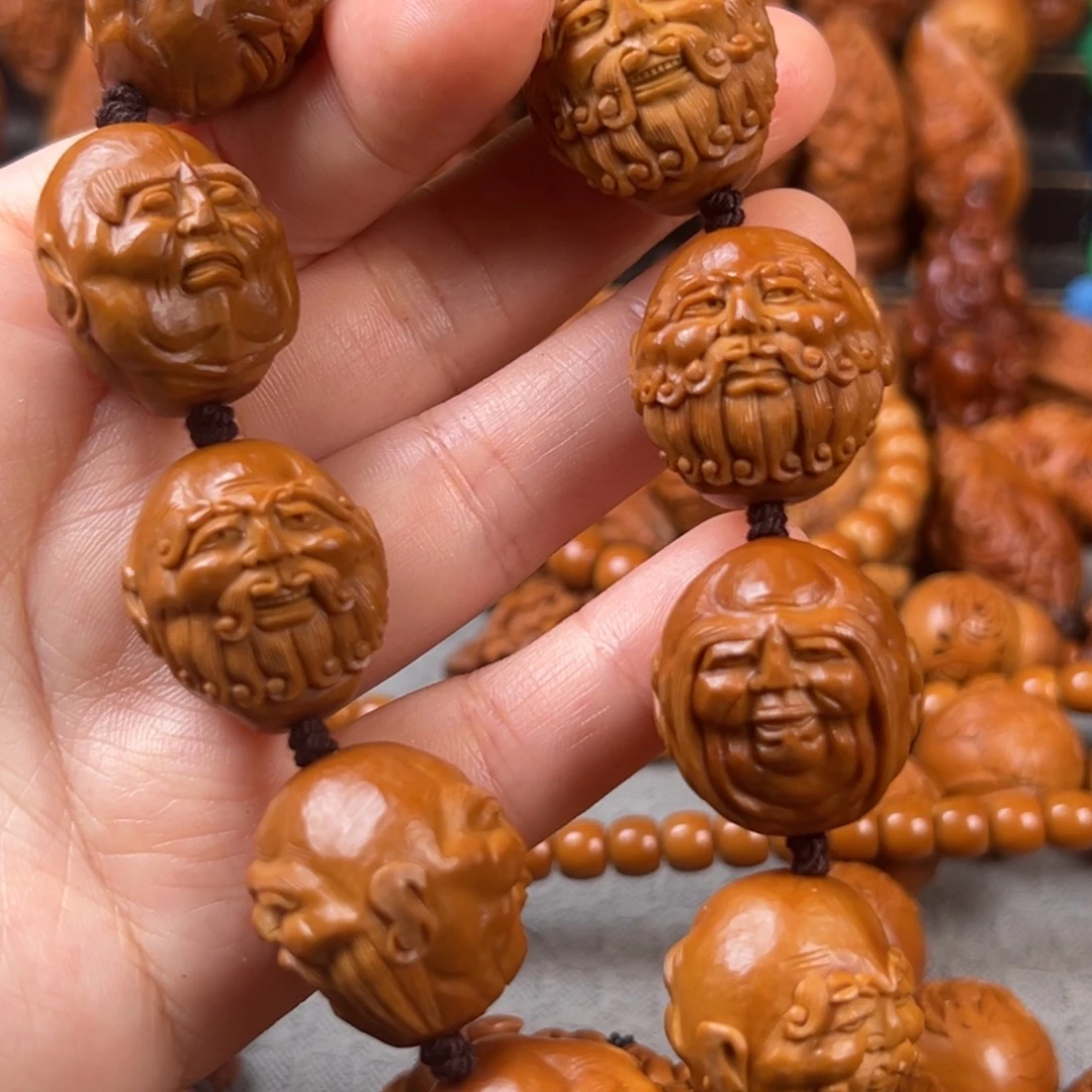 橄榄核手串/手链.2纯刀 须派罗汉手串