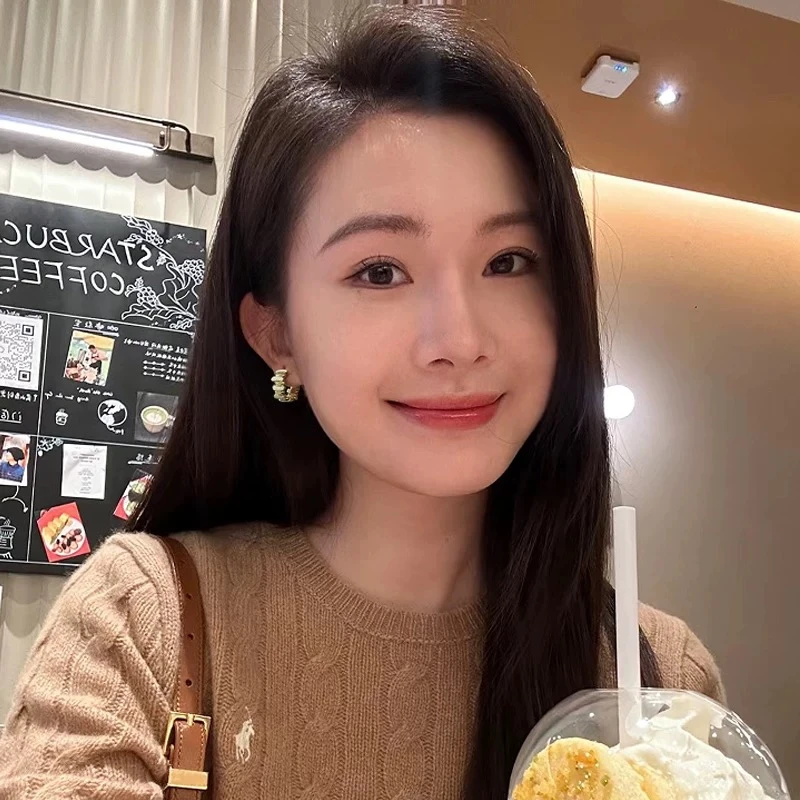 铜合金耳饰 C20  美拉德拉链款耳钉