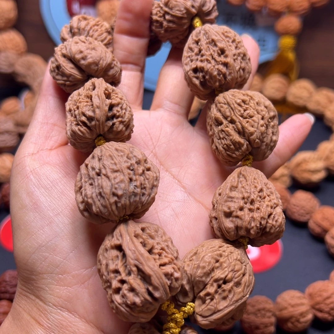 送***宝文玩核桃吊坠南疆石28