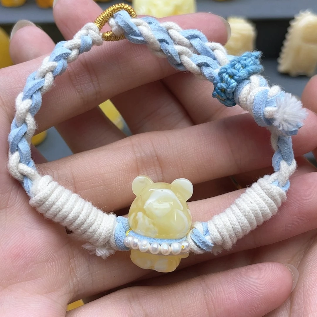 琥珀裸石未镶嵌蜜蜡