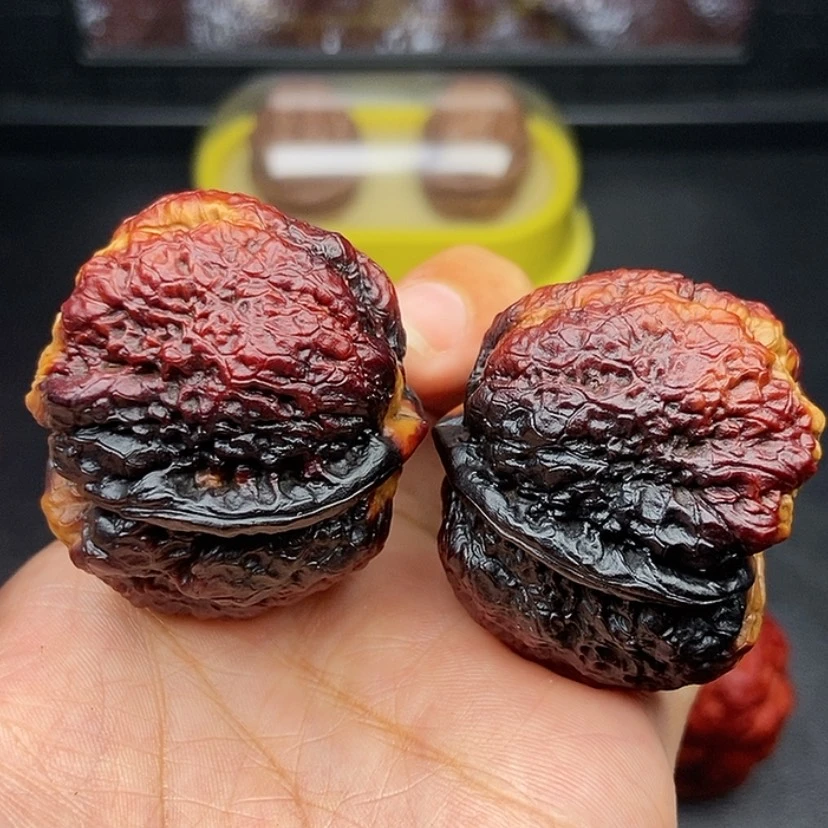 【闪购商品】把件文玩核桃43尺蝴蝶蟾