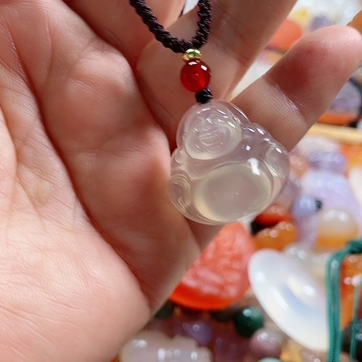 玛瑙/玉髓吊坠(赠链)未镶嵌