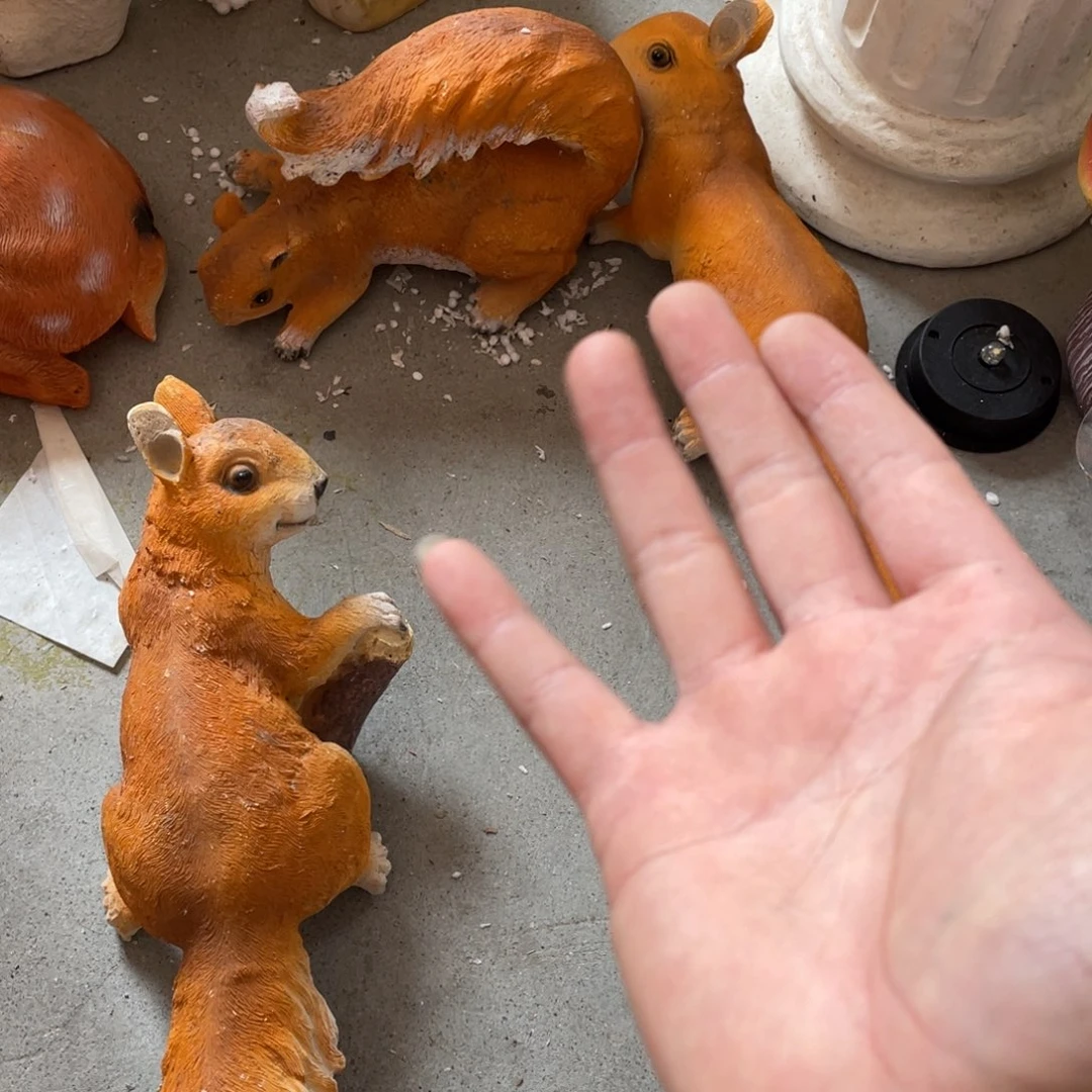 【闪购商品】树脂三只松鼠挂件一套