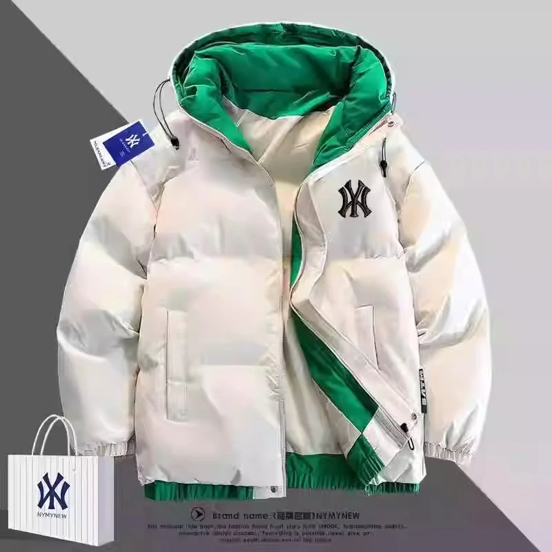 反季清仓奥特莱斯潮牌羽绒棉服男女冬季加厚袄子连帽短款棉服外套
