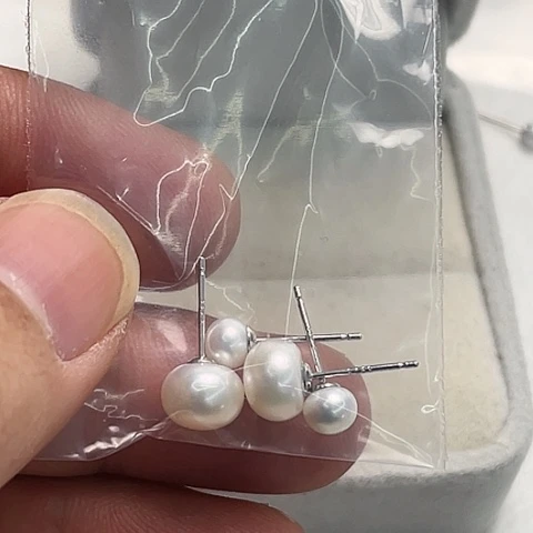 淡水珍珠颈饰银S925镶嵌迎***?