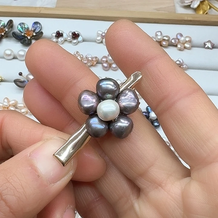 淡水珍珠珍珠银S925镶嵌