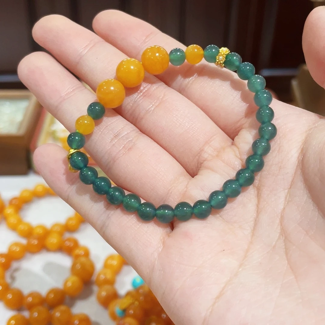 蜜蜡手链未镶嵌手串