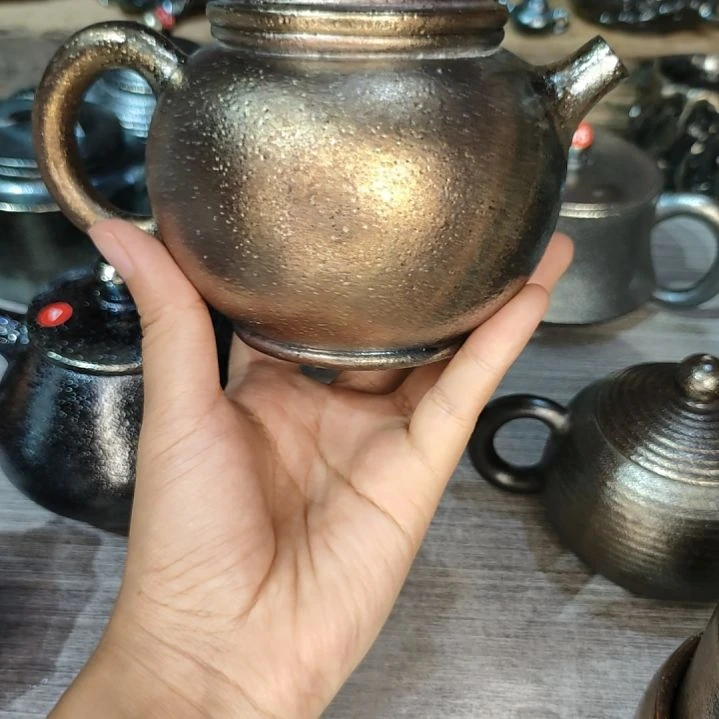 建水紫陶柴烧特价壶