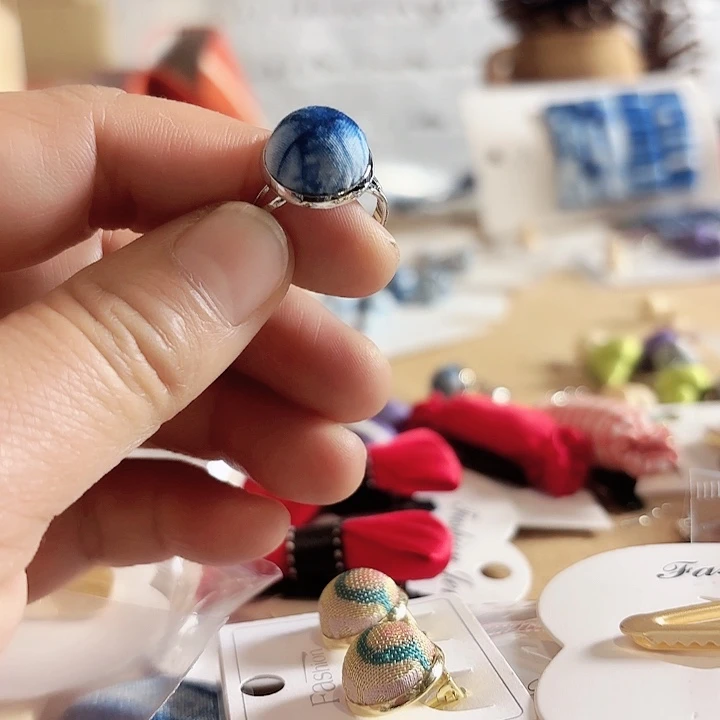 蓝染云染戒指云染