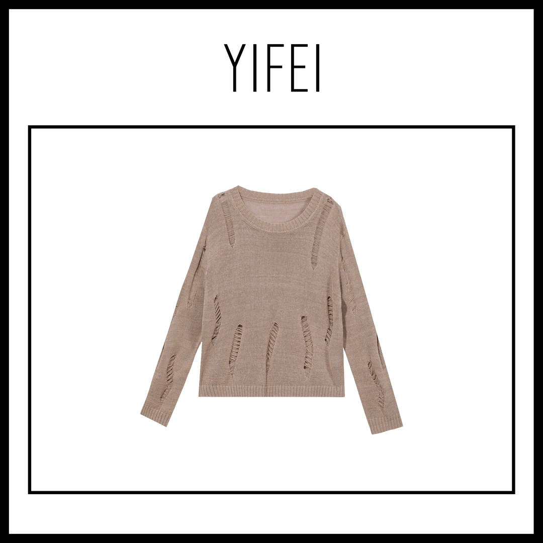 【艺菲专属】 X1F38003B 时尚百搭女士线衣