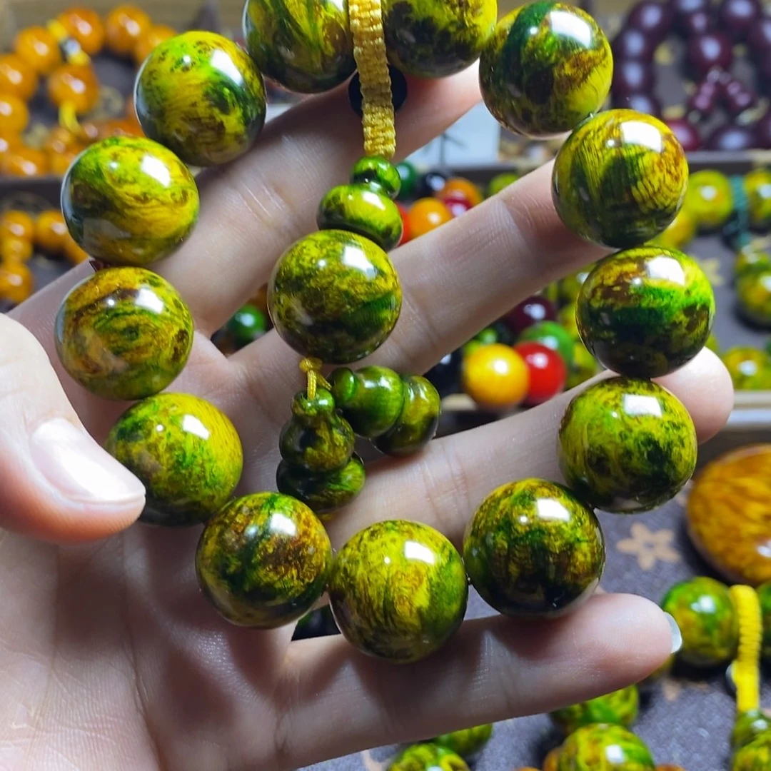 木质琥珀木1.8尺寸水墨丹青