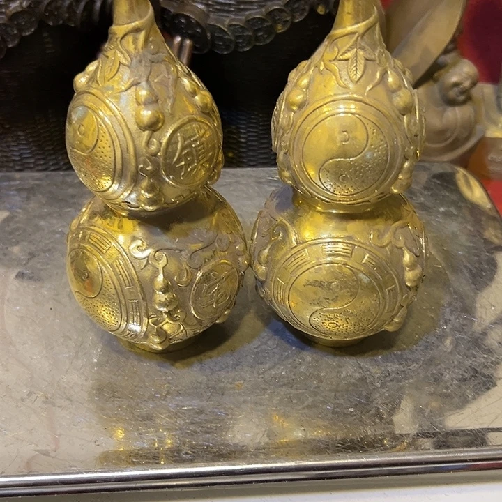 田***多黄铜摆件，文房工艺品摆件