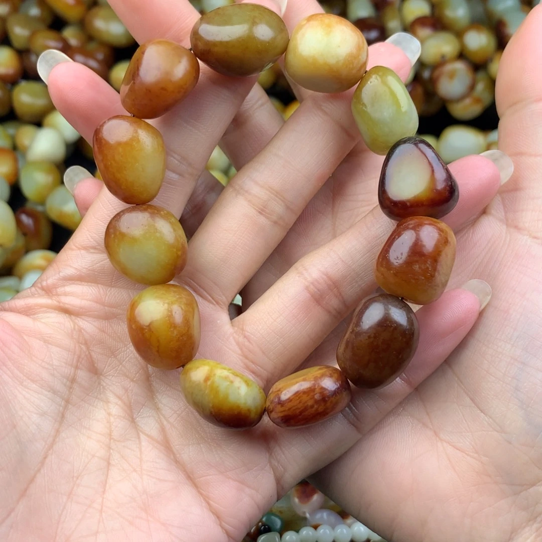 和田玉未镶嵌手链