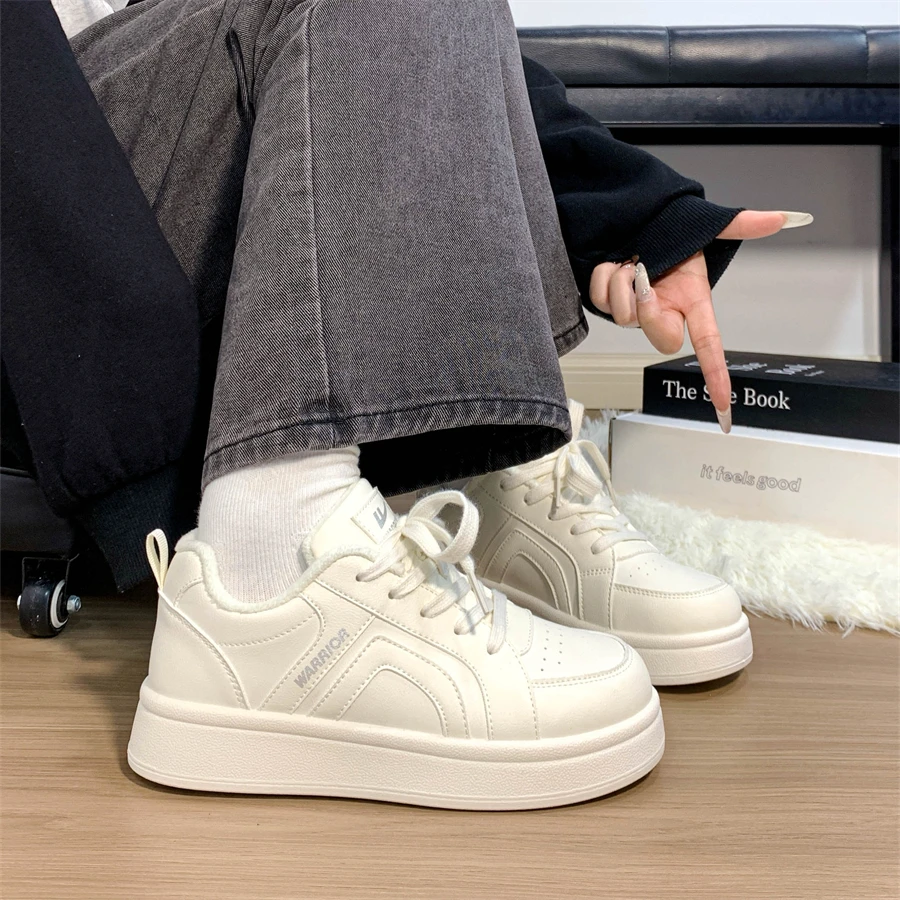 回力多巴胺2026新款爆款厚底板鞋子女秋冬学生棉鞋百搭小白鞋女款