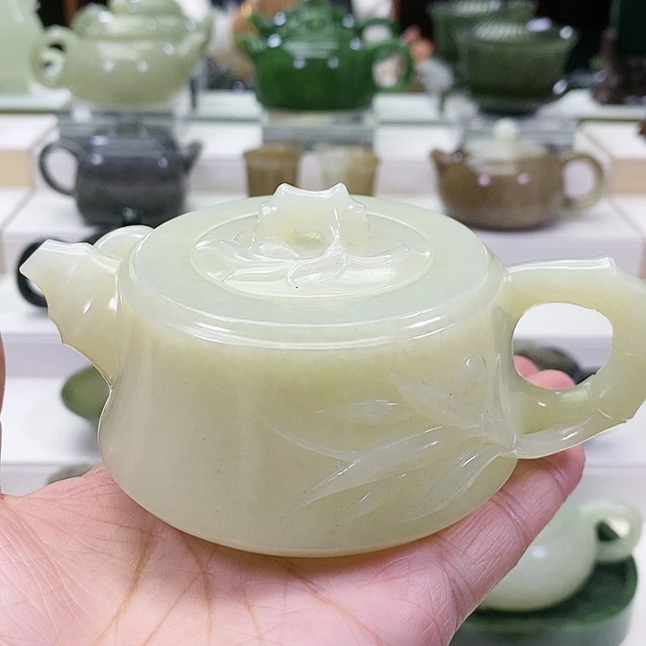 未镶嵌和田玉挂件冰****神茶壶