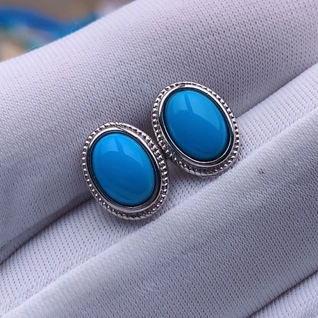 绿松石银S925镶嵌珠宝奇石