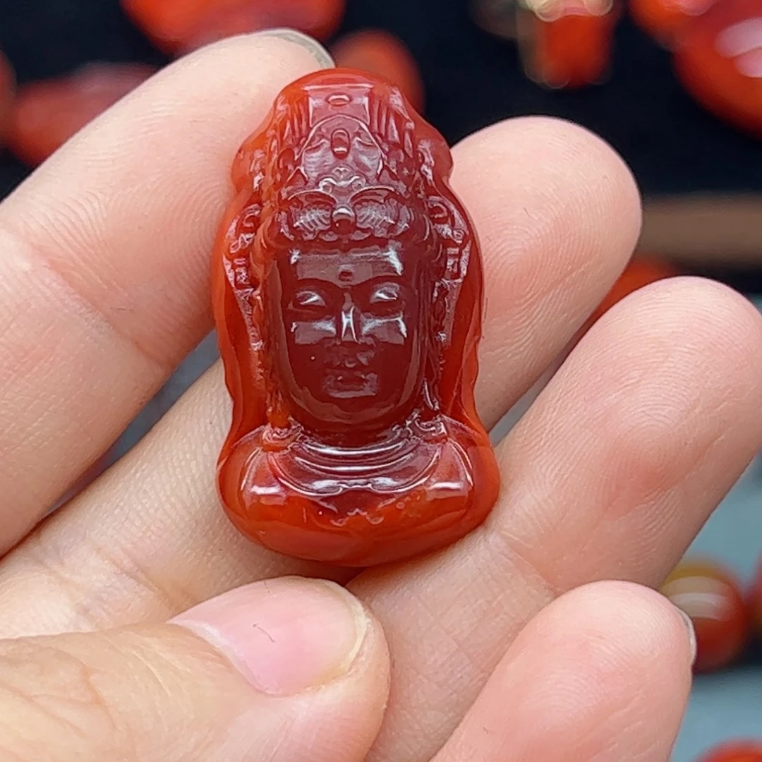 桃***阁南红玛瑙配饰未镶嵌