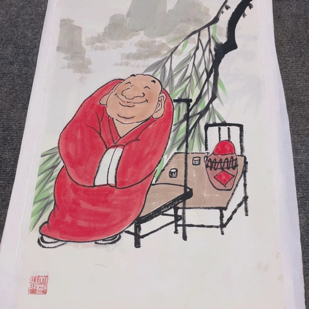 国画2平尺纯手绘国画作品