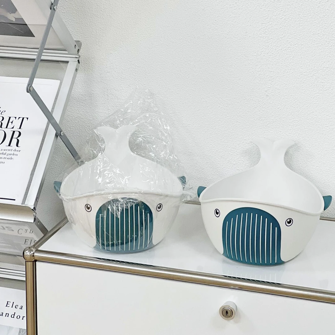 鲸鱼沥水篮北欧巧妙设计实用收纳家用创意简约卫生间浴室