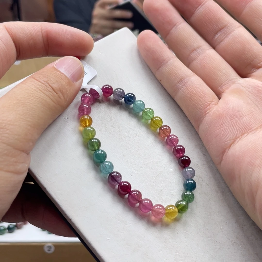 碧玺手串未镶嵌6.5mm.mmmmmmmmm