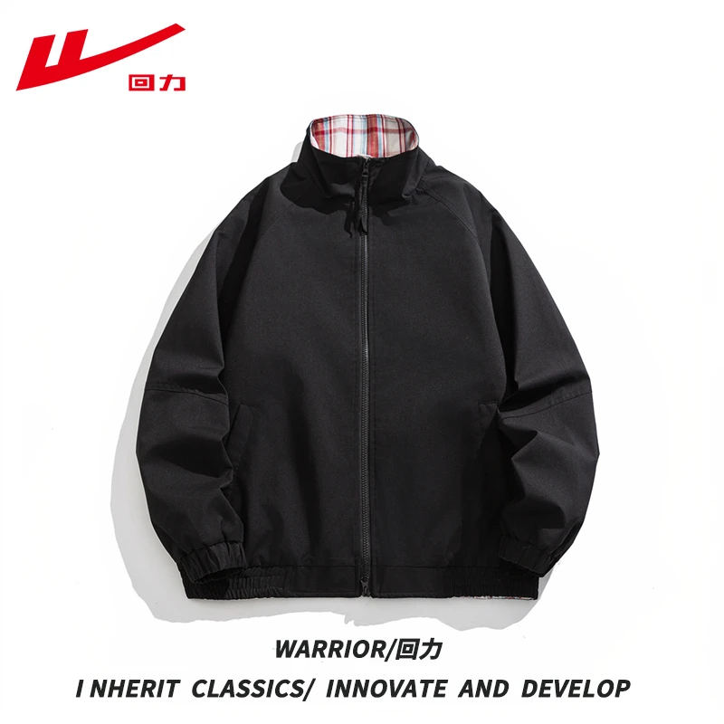 Warrior/回力春秋运动时尚潮流男女休闲夹克宽松舒适百搭透气