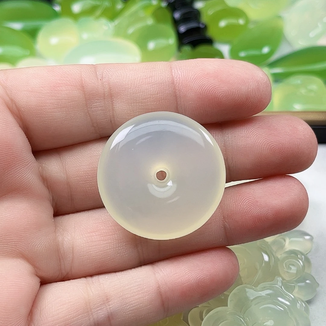 墨***白岫玉未镶嵌吊坠(不含链)