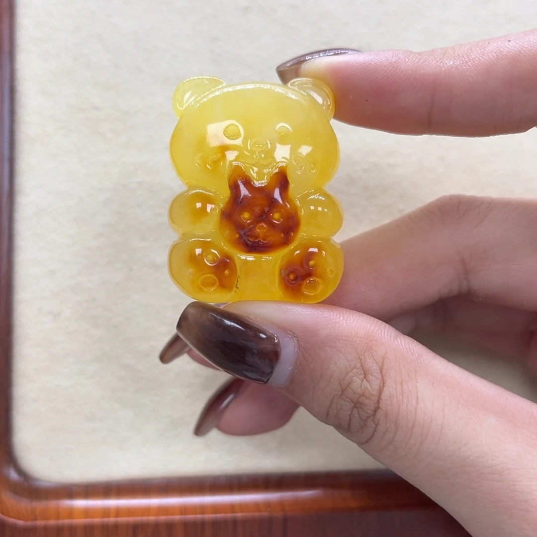 琥珀未镶嵌裸石天然琥珀可吊坠