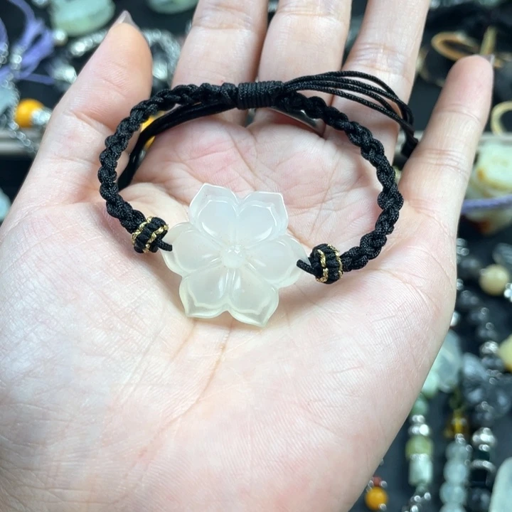 蛇纹石玉合金颈饰