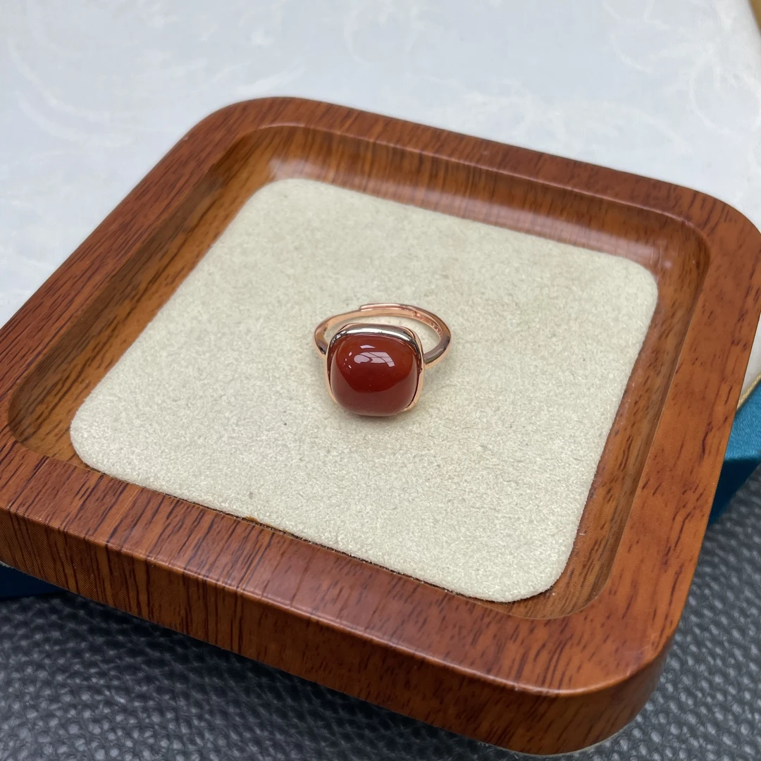 619玛瑙方糖戒指(发一个)