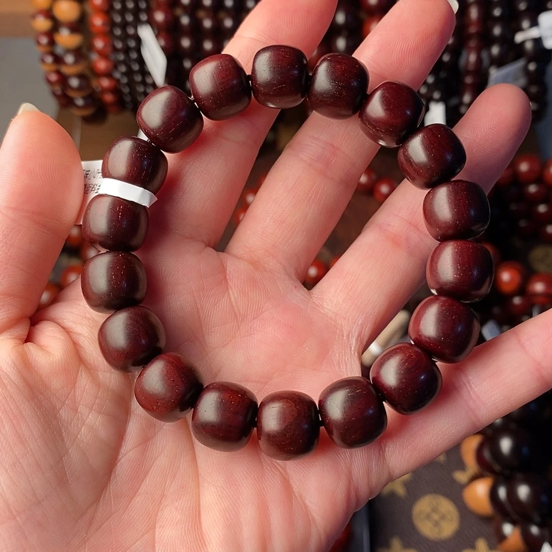 小叶紫檀手串/手链原汁原味小叶紫檀11/12老型泥料金星精品货