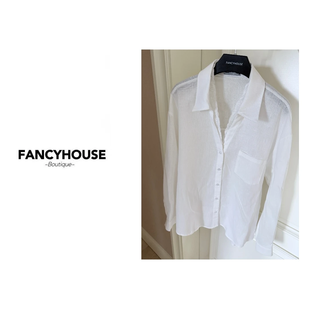 梵晞【云水青川】时尚气质百搭显瘦优雅舒适设计感春夏新款衬衫