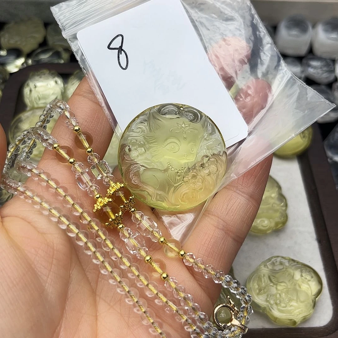 水晶颈饰未镶嵌黄水可爱狐8号