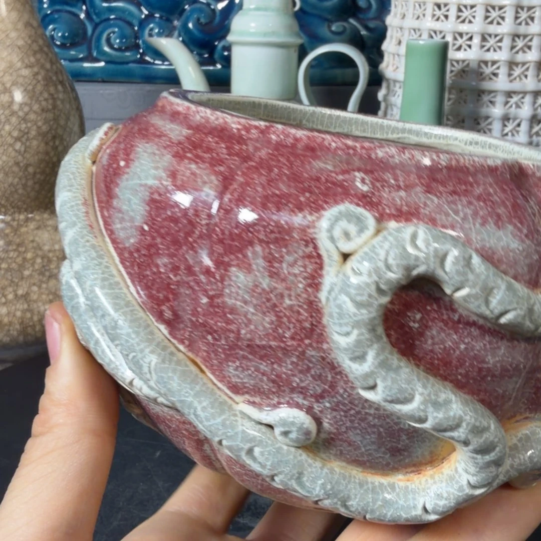 自***山瓷片瓷摆件 666666