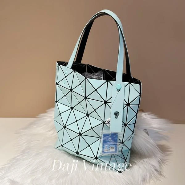 大吉中古/三宅一生薄荷绿五格托特单肩包