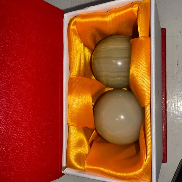 家居摆件手玩健身球两个装乔迁送礼