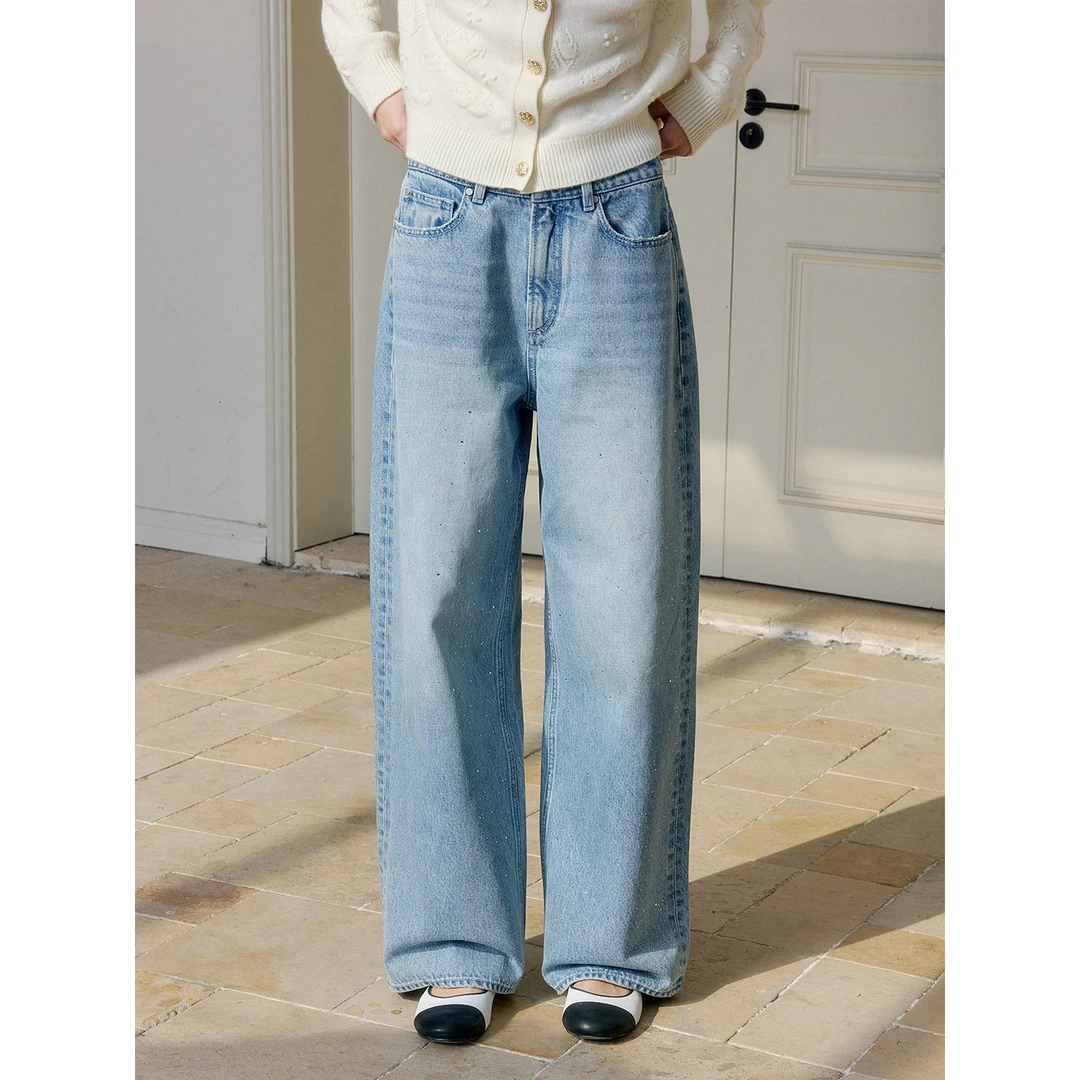 SOV "钻石牛仔" 欧洲进口 Bossa厂牌 全棉水洗 直筒牛仔长裤