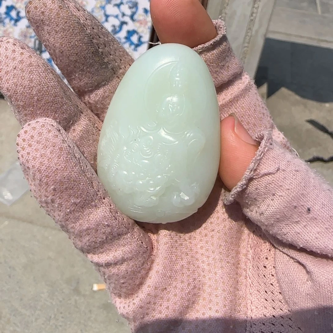 和田玉未镶嵌颈饰48