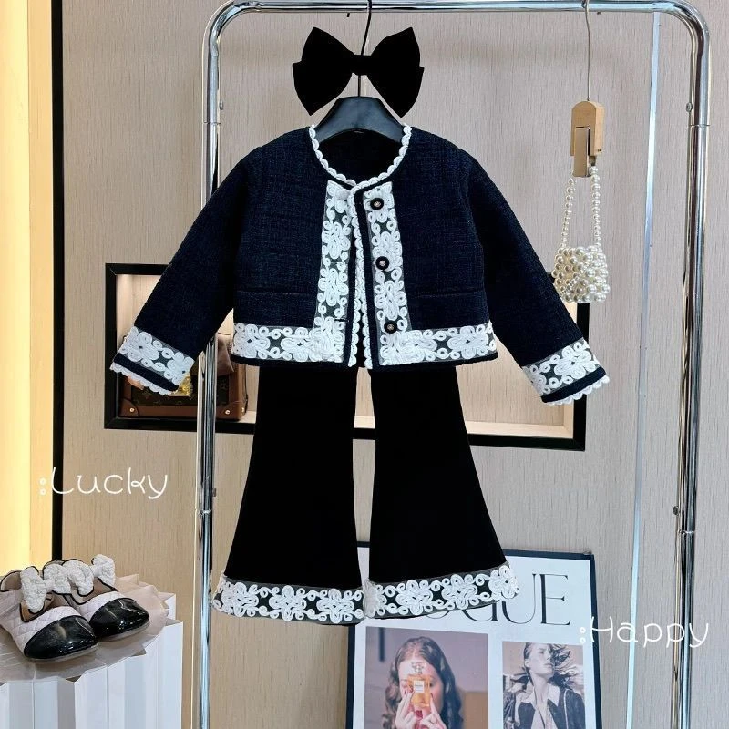 童泰【断码】冬季女童秋冬装2025新款小香风外套小女孩洋气时尚秋季