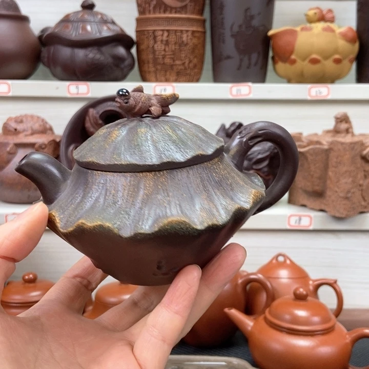 宜兴原矿紫泥手工主人杯