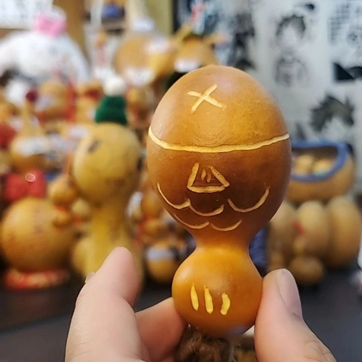 手作可爱治愈小葫芦（微微瑕）—30车—鲷鱼烧双面鱼骨头小鱼手把件