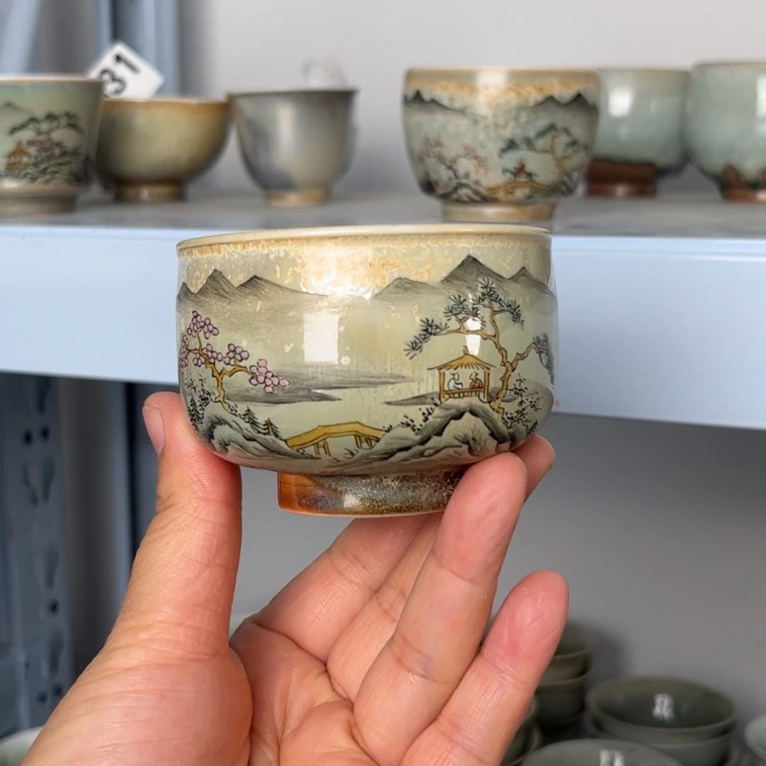 瓷杯子我们观山观水观自在