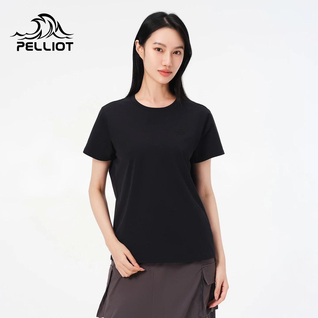 伯希和户外T恤速干衣女款运动登山徒步跑步透气抑菌短袖休闲短袖