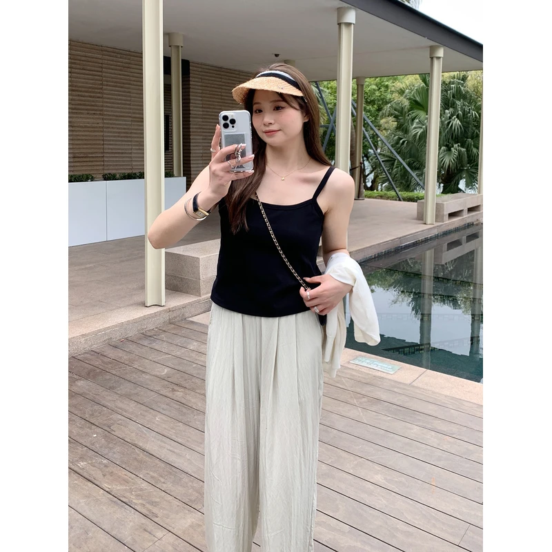 【ALINDM年终大清仓】显瘦内搭200斤针织小吊带背心XG7052